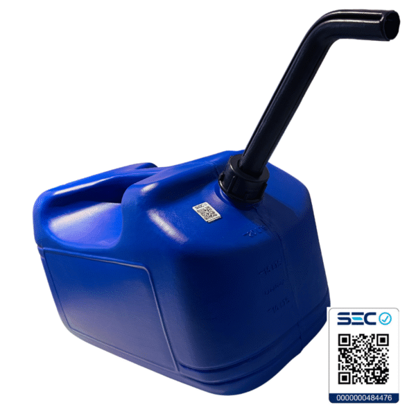 Bidón Plástico 20 Litros Azul para Kerosene con vaciador Antivuelco - Imagen 3