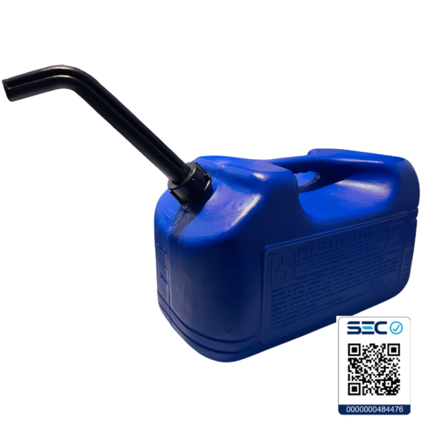 Bidón Plástico 20 Litros Azul para Kerosene con vaciador Antivuelco - Imagen 2
