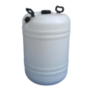 Bidón Plástico Redondo 60 Litros Blanco Apilable