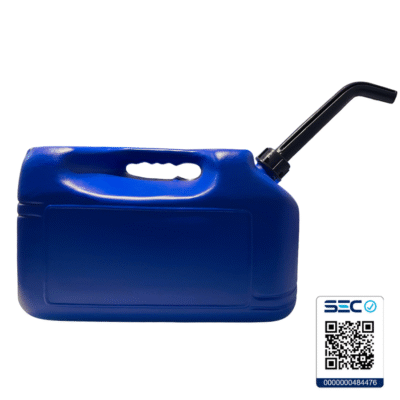 Bidón Plástico 20 Litros Azul para Kerosene con vaciador Antivuelco